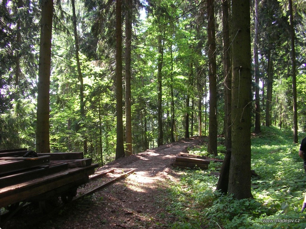 Fotografie Pláň srovnaná bagrem a připravená na pokládku nových pražců.