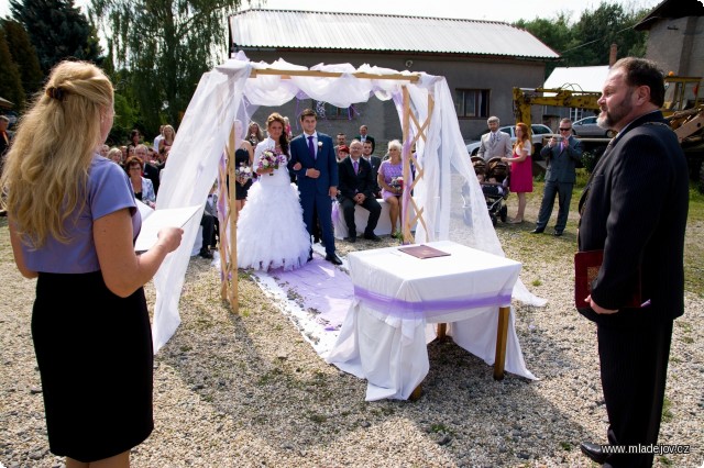 Fotografie Ilonu a Miloše oddá zastupitel Moravské Třebové Mgr. Miroslav Muselík.