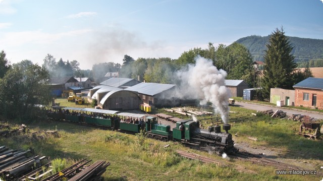 Fotografie Plnou parou směr Nová Ves a Hřebeč.