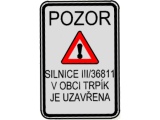 Uzavření silnice III/36811 mezi Trpíkem a Mladějovem na Moravě (2. 4. až 12. 7. 2024)